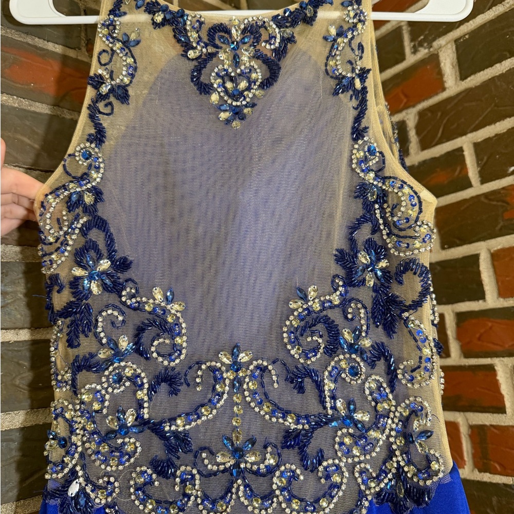 Elegant Royal Blue Prom Dress - Picture 6 of 8